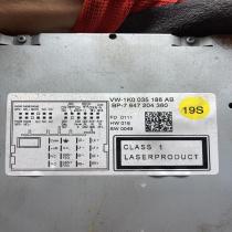 1K0035186AB 1K0035186AB  Radio/CD/DVD/GPS head unit Volkswagen PASSAT B7