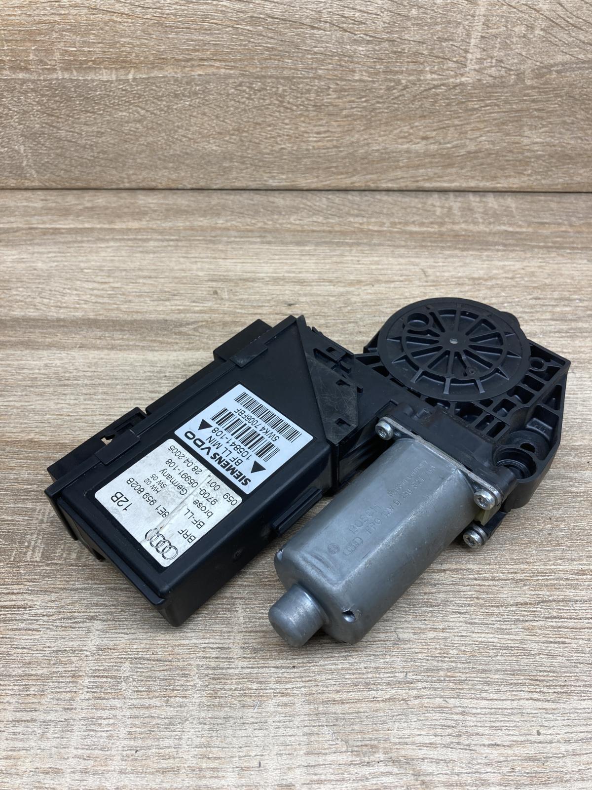 8E1959802B 5WK47006FBF  Front door window regulator with motor Audi A4 S4 B6 8E