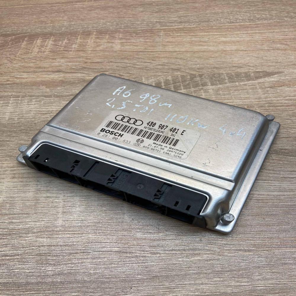 4B0907401E 0281001833 Running Engine control unit/module ECU Audi A6 S6 C5 4B