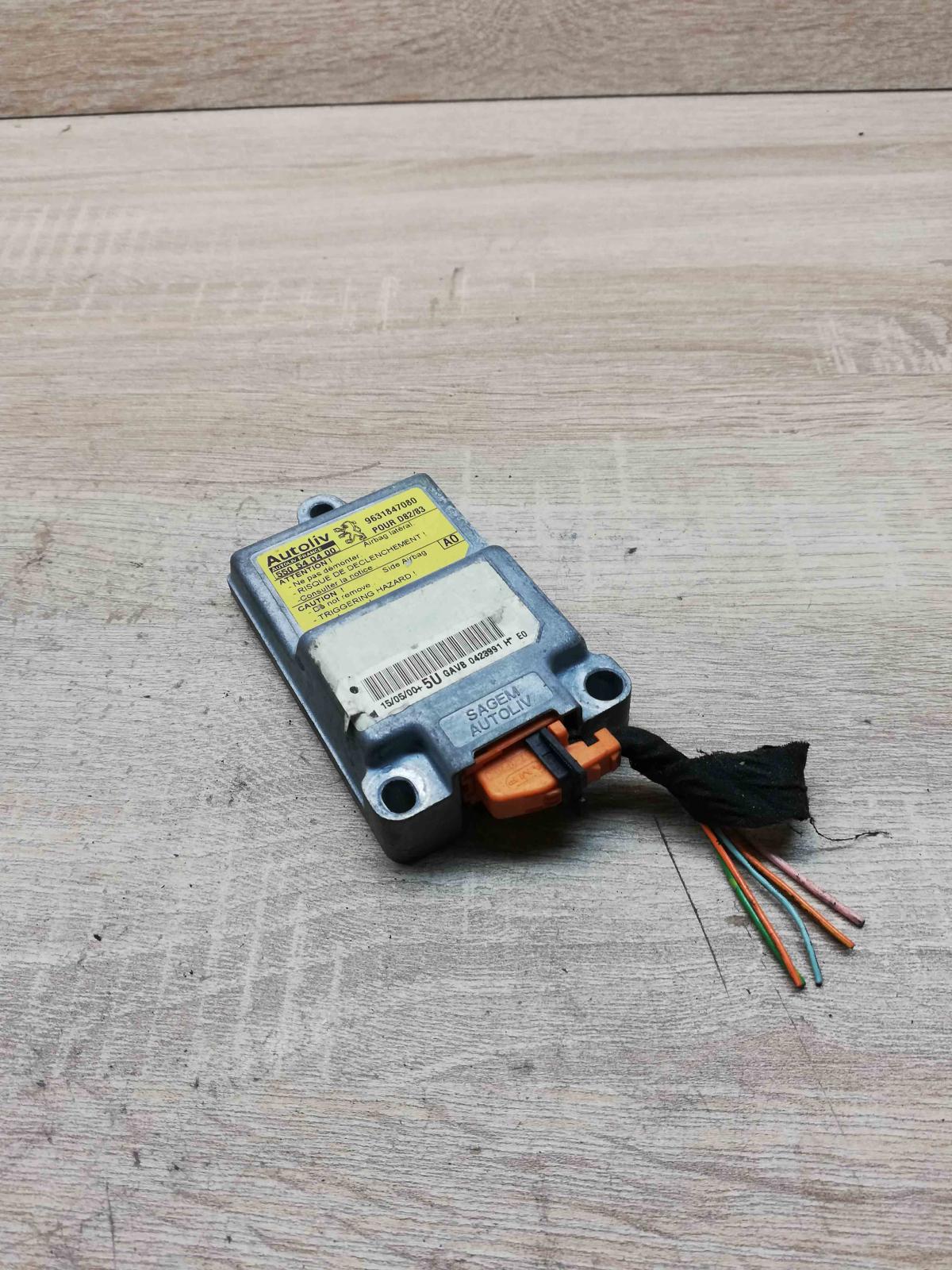 550540400 9631847080 Unit Airbag control unit/module Peugeot 406