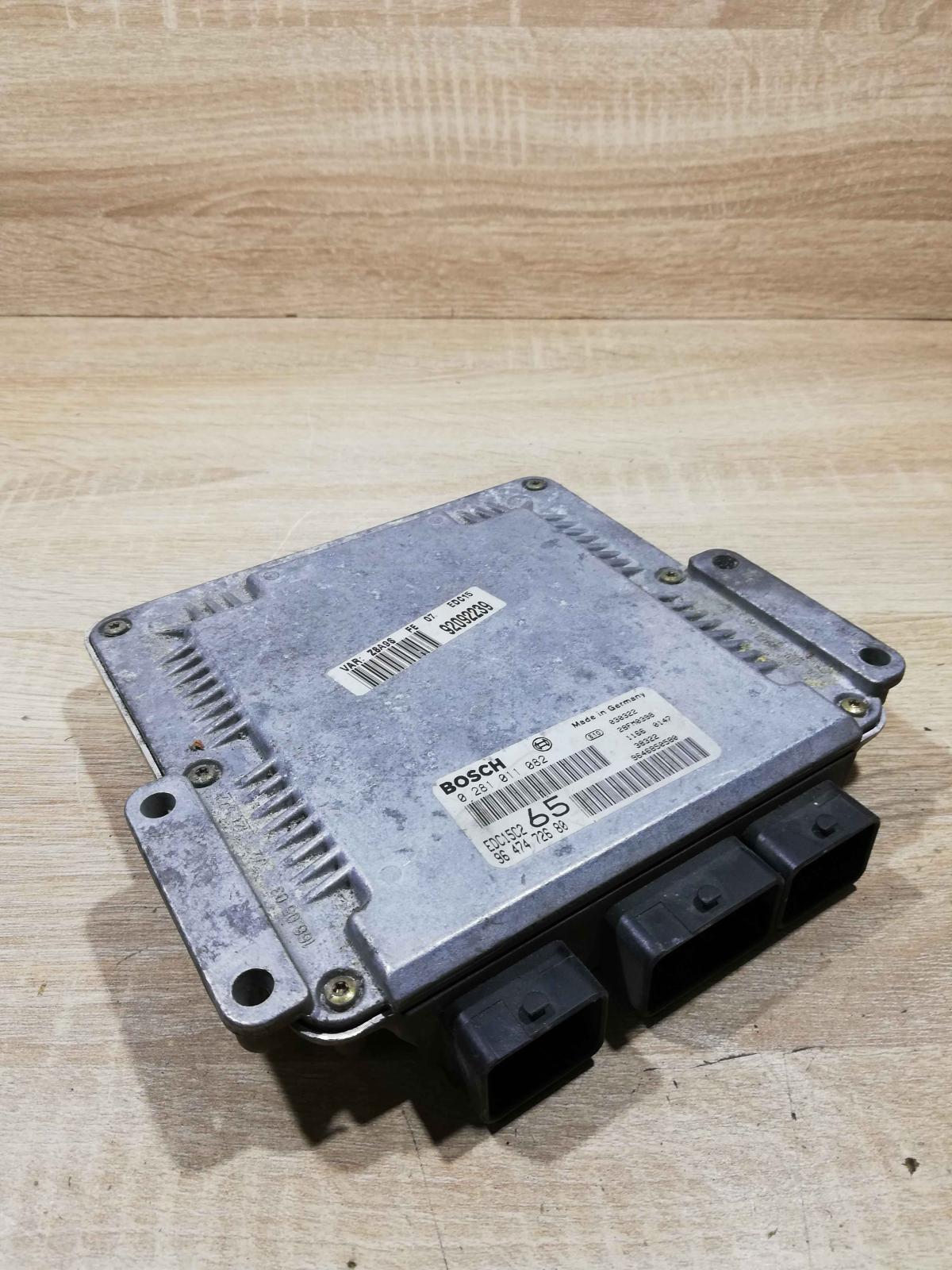 9647472680 0281011082  Engine control unit/module ECU Peugeot 607