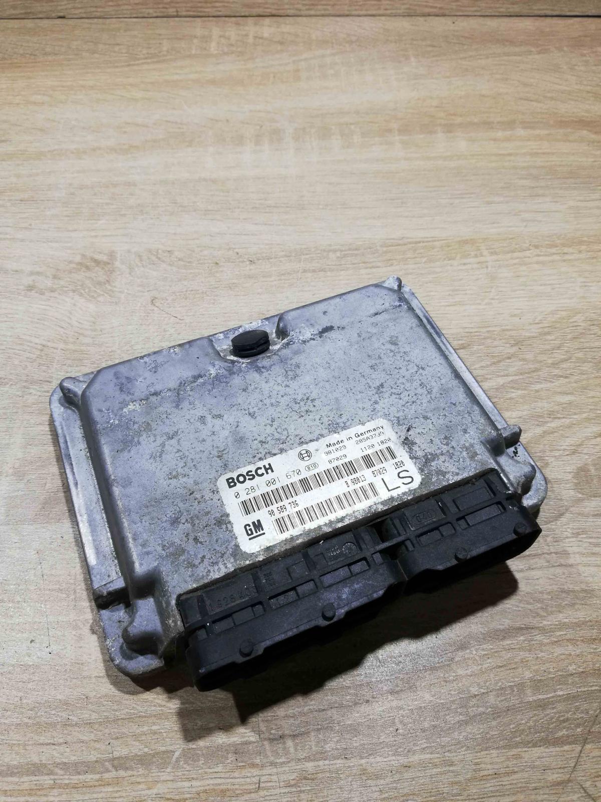 0281001670 90589736  Engine control unit/module ECU Opel Astra G