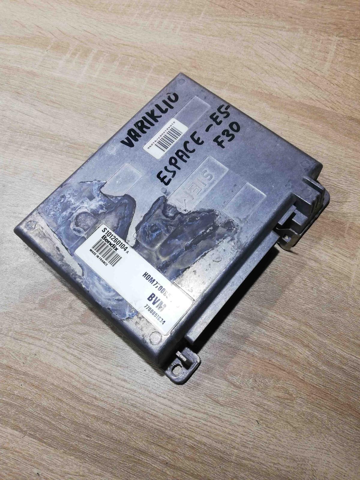 S101260104 HOM7700851740  Engine control unit/module ECU Renault Espace II