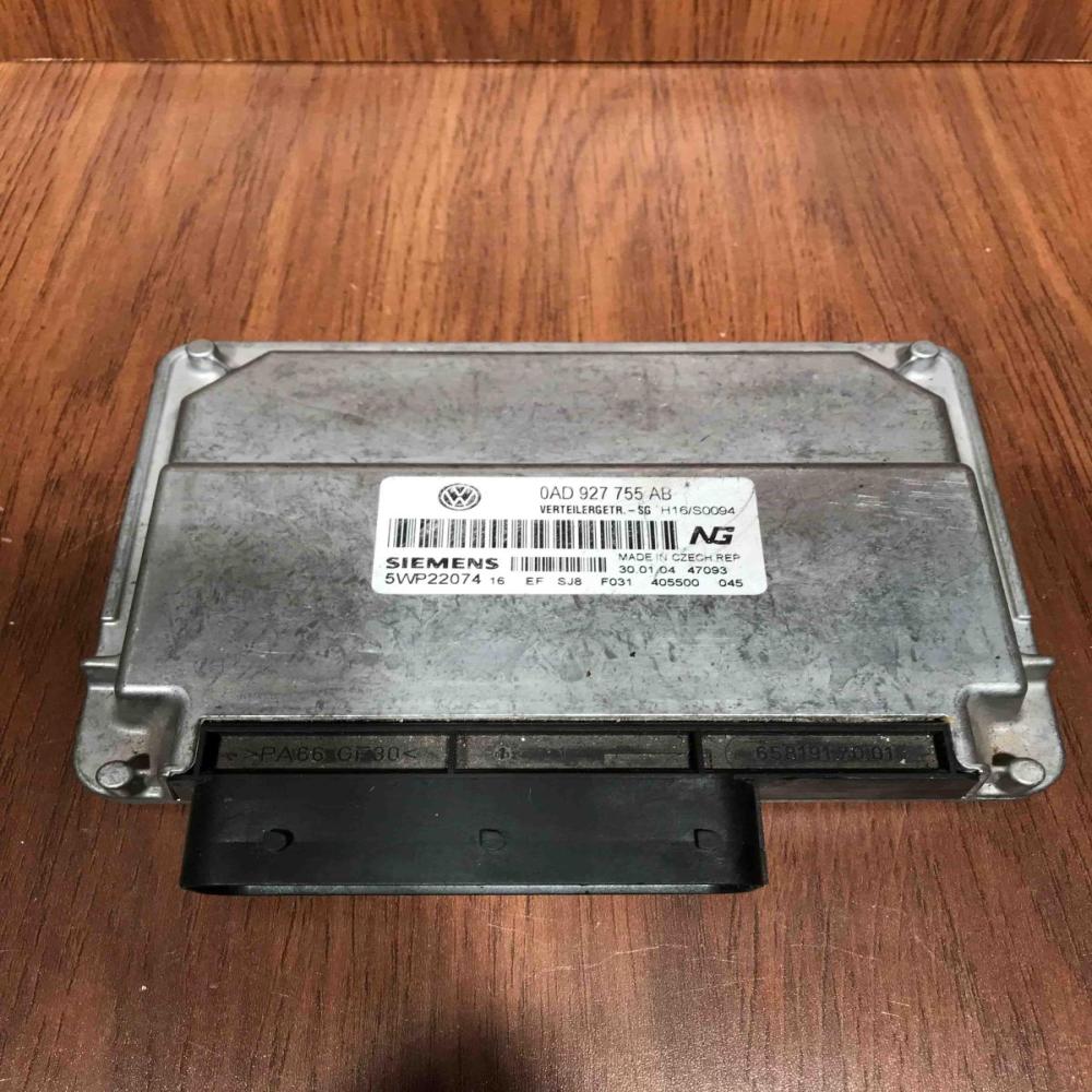 0AD927755AB 5WP22074  Gearbox control unit/module Volkswagen Touareg I