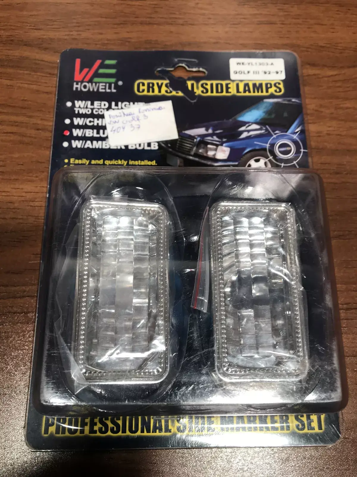 golf 3 crystal side lamps 92 93 94 95 96 97   Front fender indicator light Volks