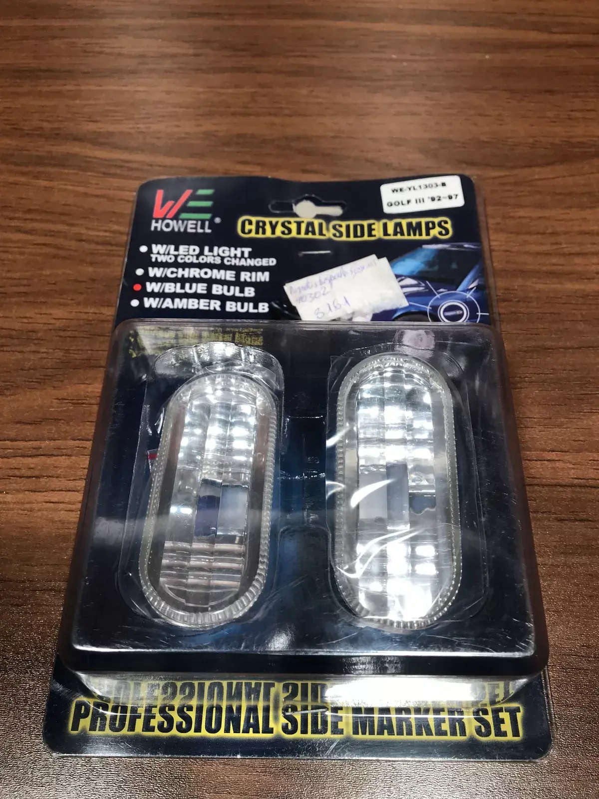 golf 3 crystal side lamps 92 93 94 95 96 97   Front fender indicator light Volks