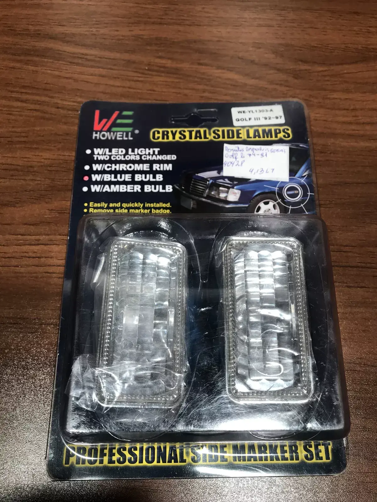 golf 3 crystal side lamps 92 93 94 95 96 97   Front fender indicator light Volks