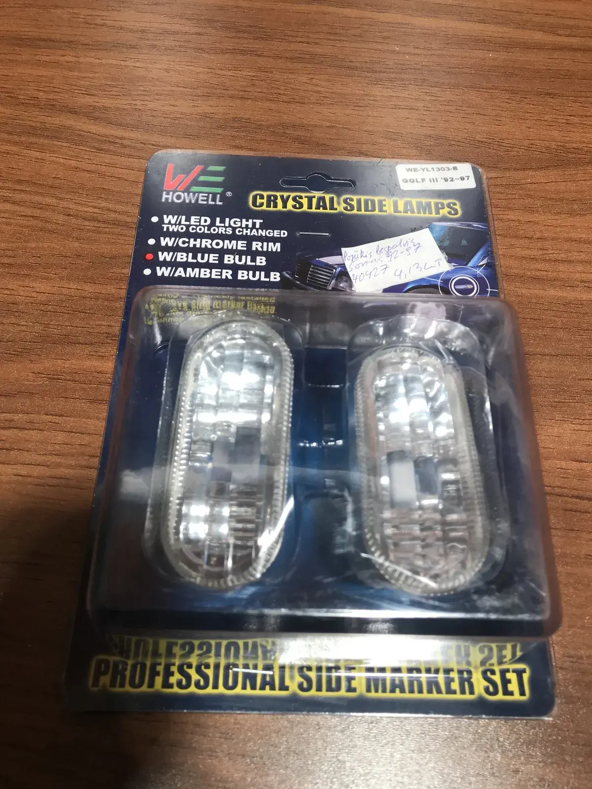 golf 3 crystal side lamps 92 93 94 95 96 97   Front fender indicator light Volks