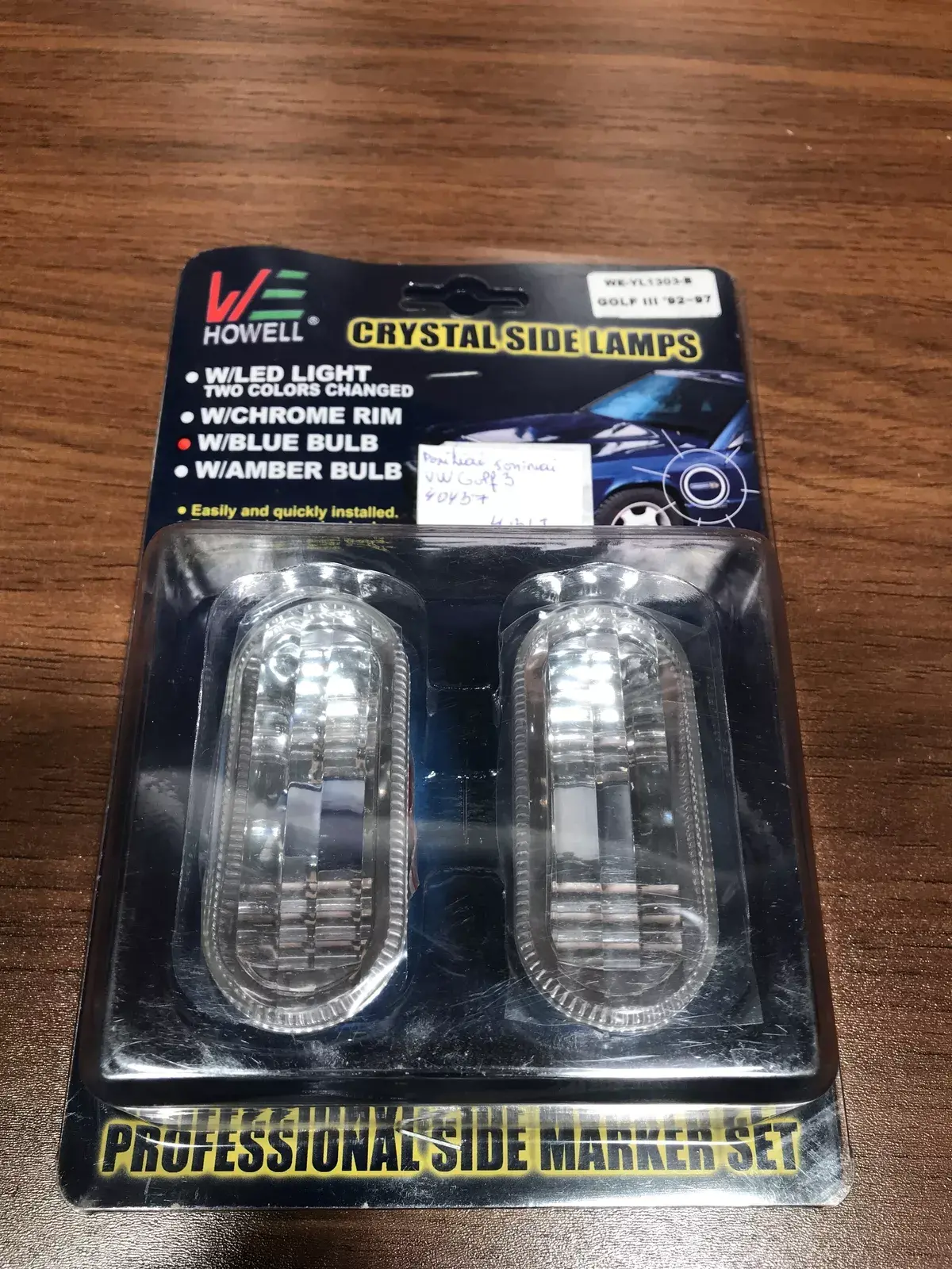 golf 3 crystal side lamps 92 93 94 95 96 97   Front fender indicator light Volks