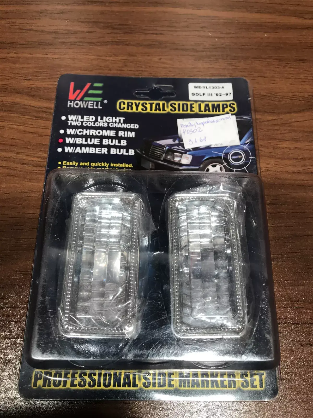 golf 3 crystal side lamps 92 93 94 95 96 97   Front fender indicator light Volks