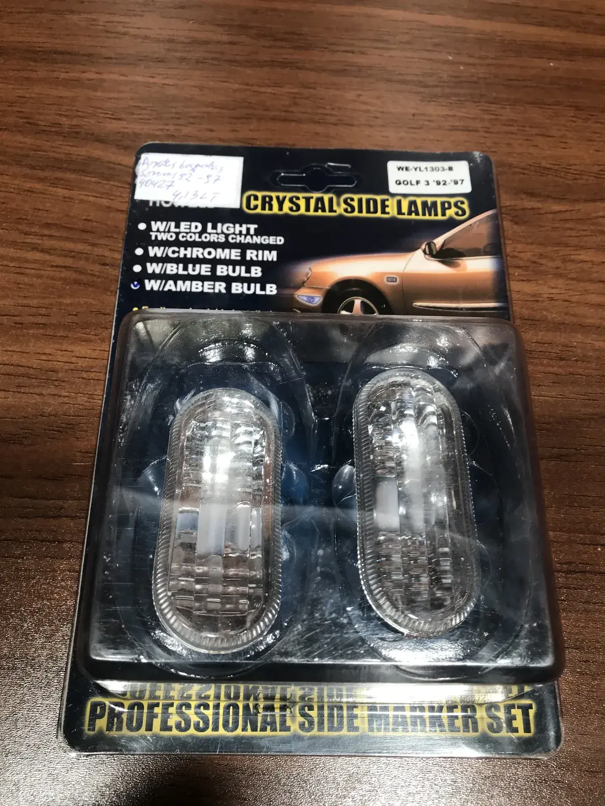 golf 3 crystal side lamps 92 93 94 95 96 97   Front fender indicator light Volks