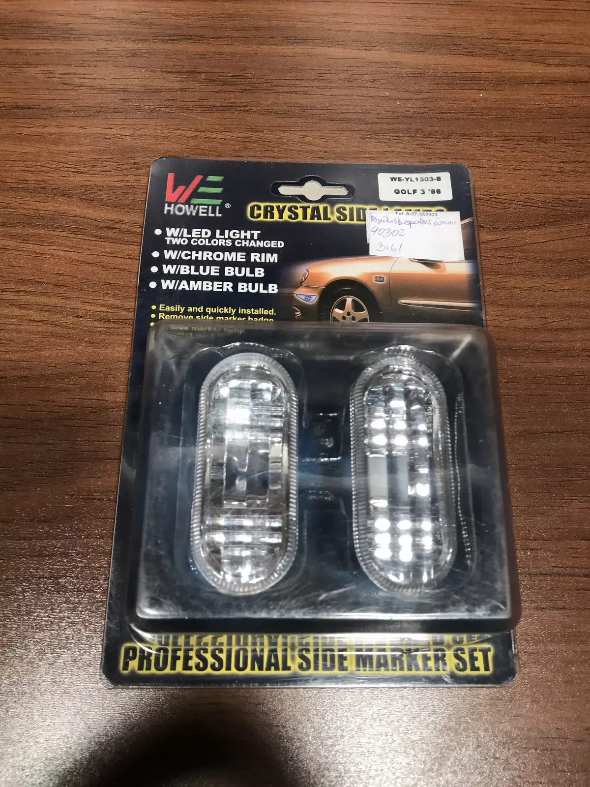 golf 3 crystal side lamps 96   Front fender indicator light Volkswagen Golf III