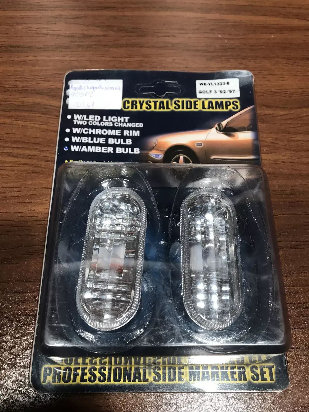 golf 3 crystal side lamps 92 93 94 95 96 97   Front fender indicator light Volks