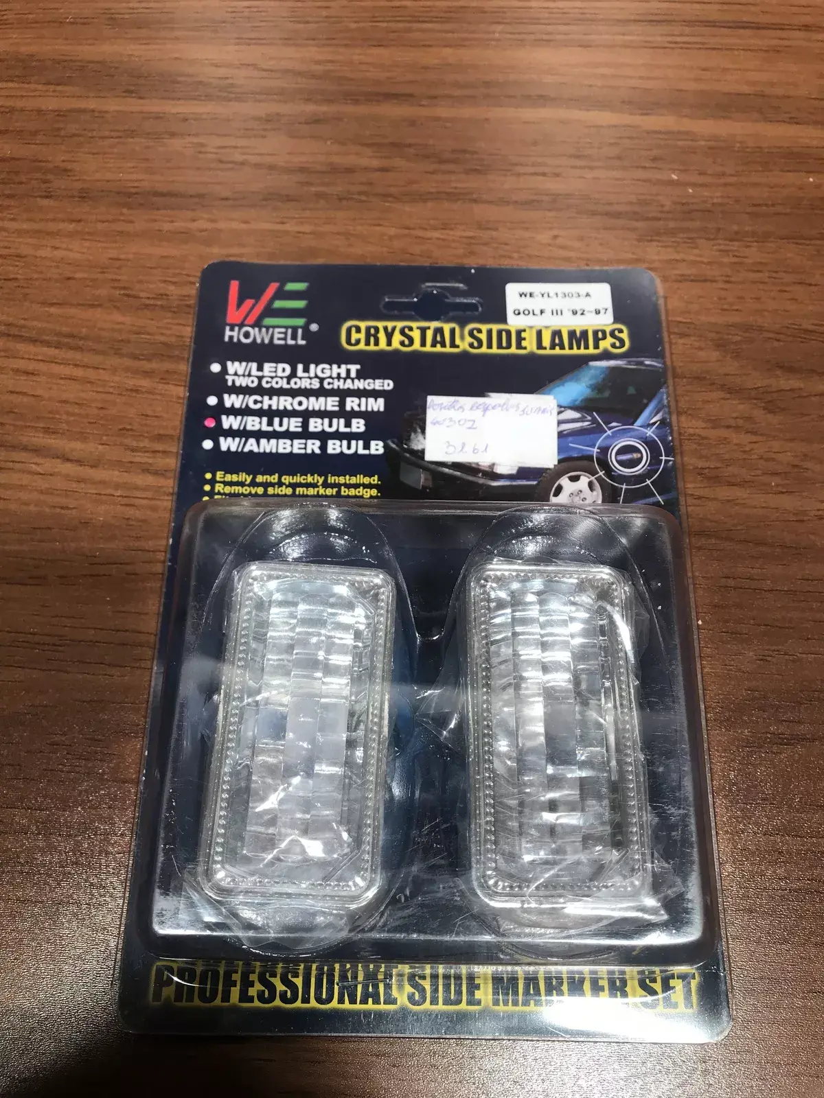 golf 3 crystal side lamps 92 93 94 95 96 97   Front fender indicator light Volks