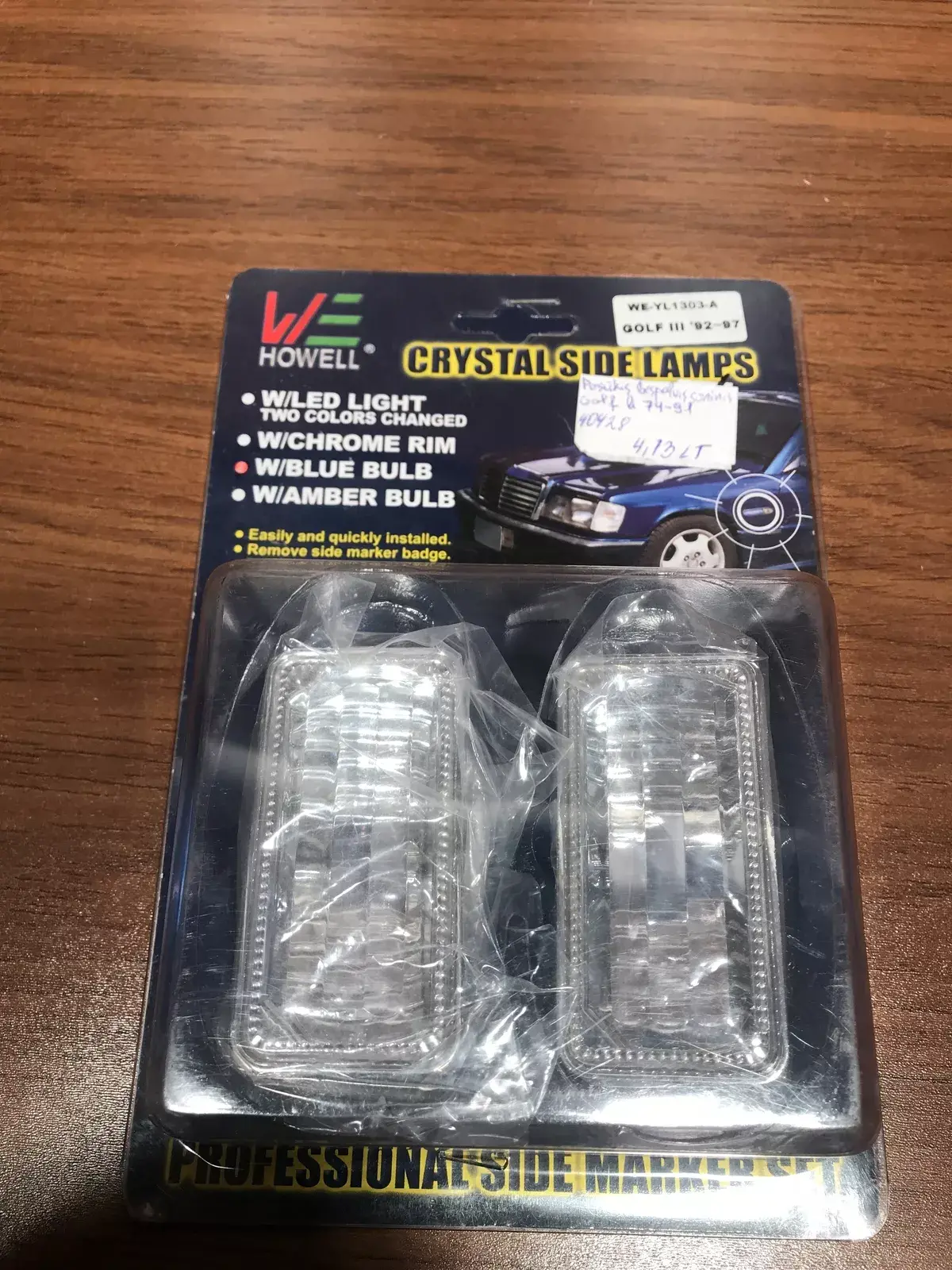 golf 3 crystal side lamps 92 93 94 95 96 97   Front fender indicator light Volks