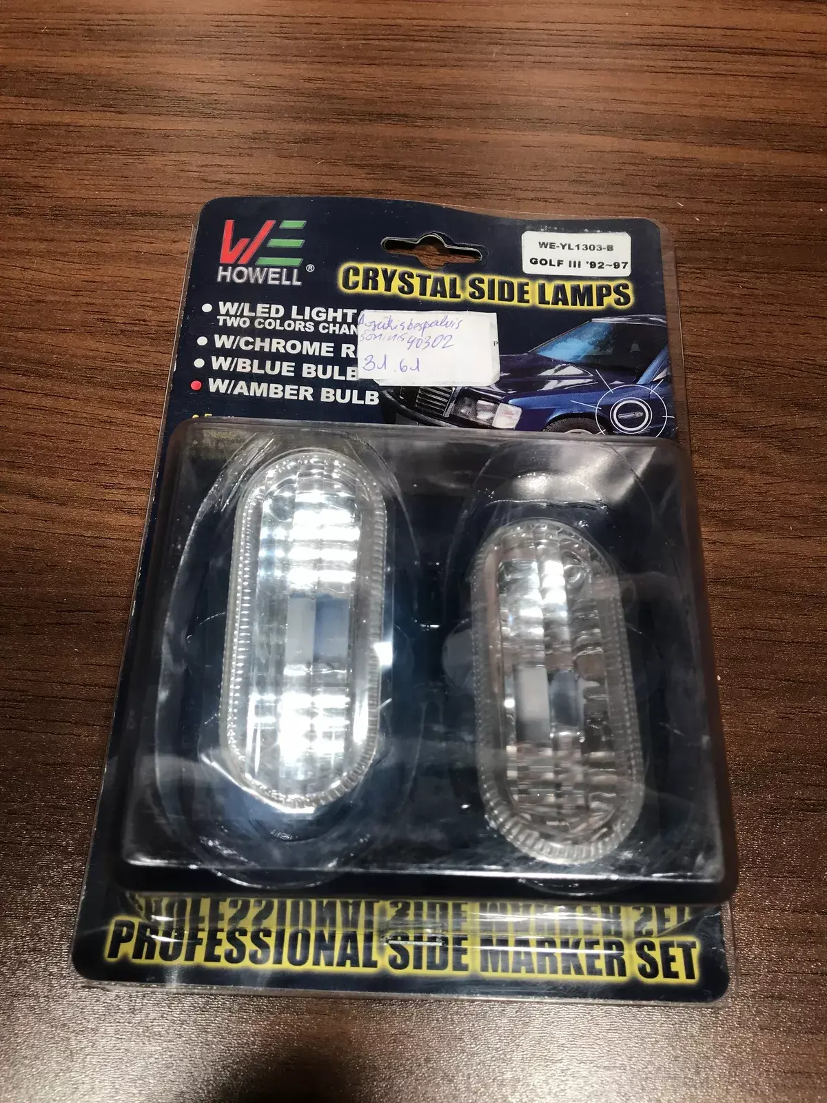 golf 3 crystal side lamps 92 93 94 95 96 97   Front fender indicator light Volks