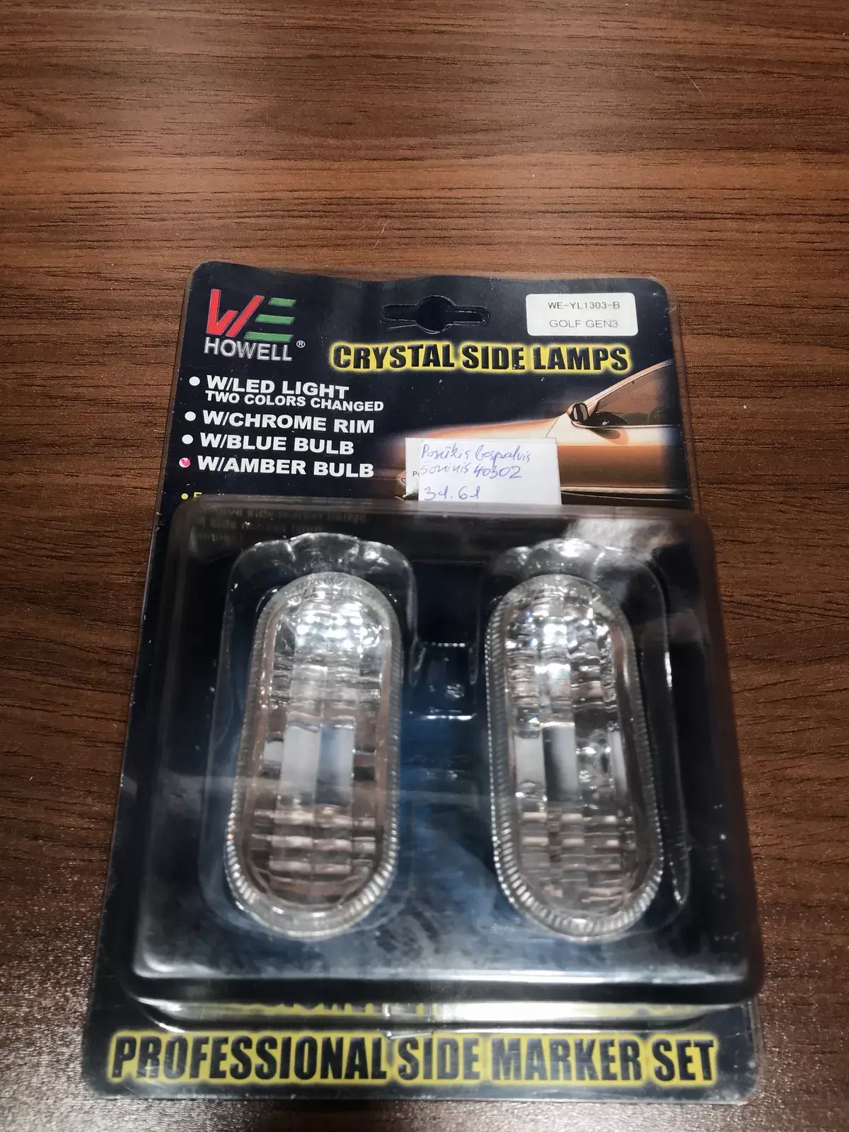 golf 3 crystal side lamps   Front fender indicator light Volkswagen Golf III
