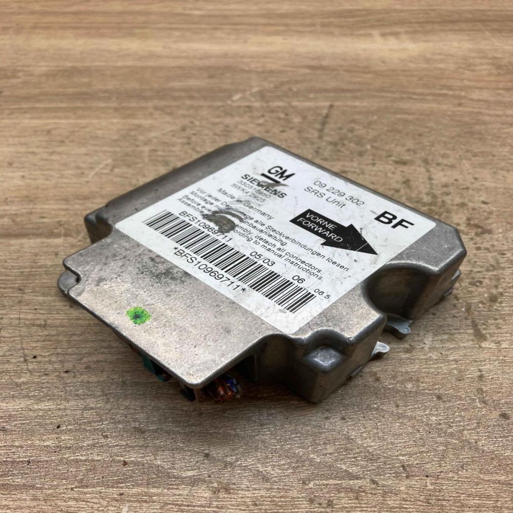 09229302 5WK42925 Used Airbag control unit/module Opel Astra G
