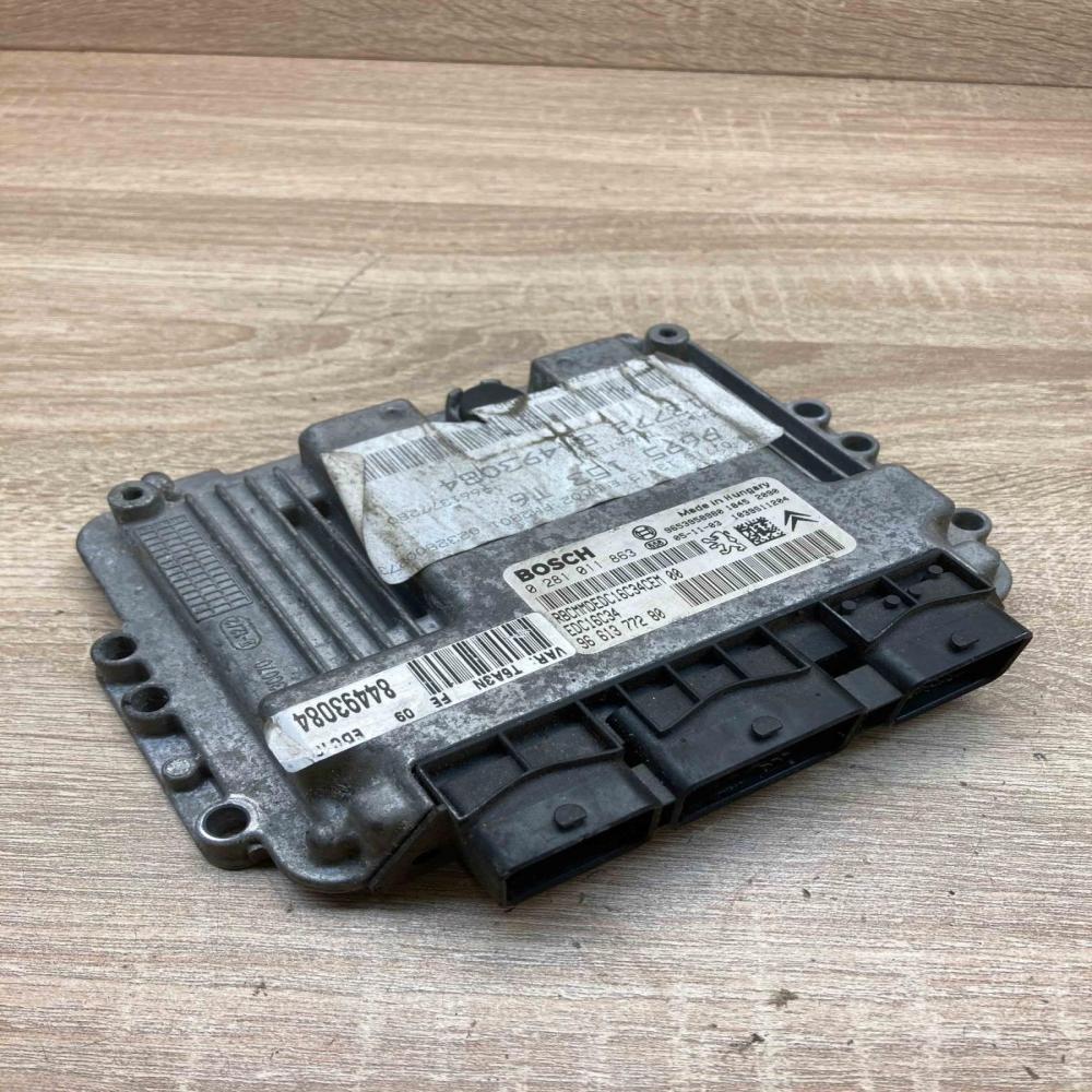 9661377280 0281011863  Engine control unit/module ECU Citroen C4 I