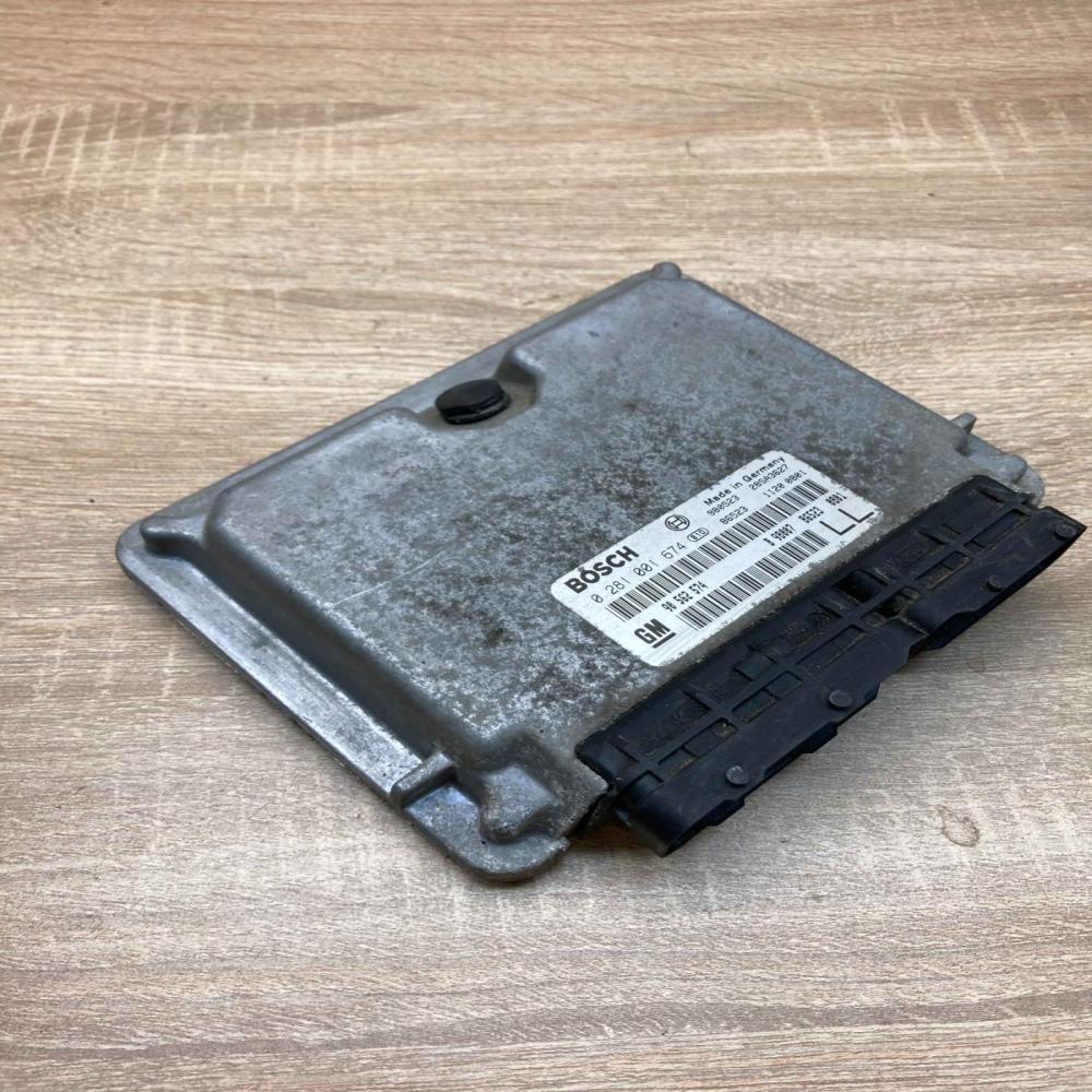 90562574 0281001674 Used LL Engine control unit/module ECU Opel Astra G
