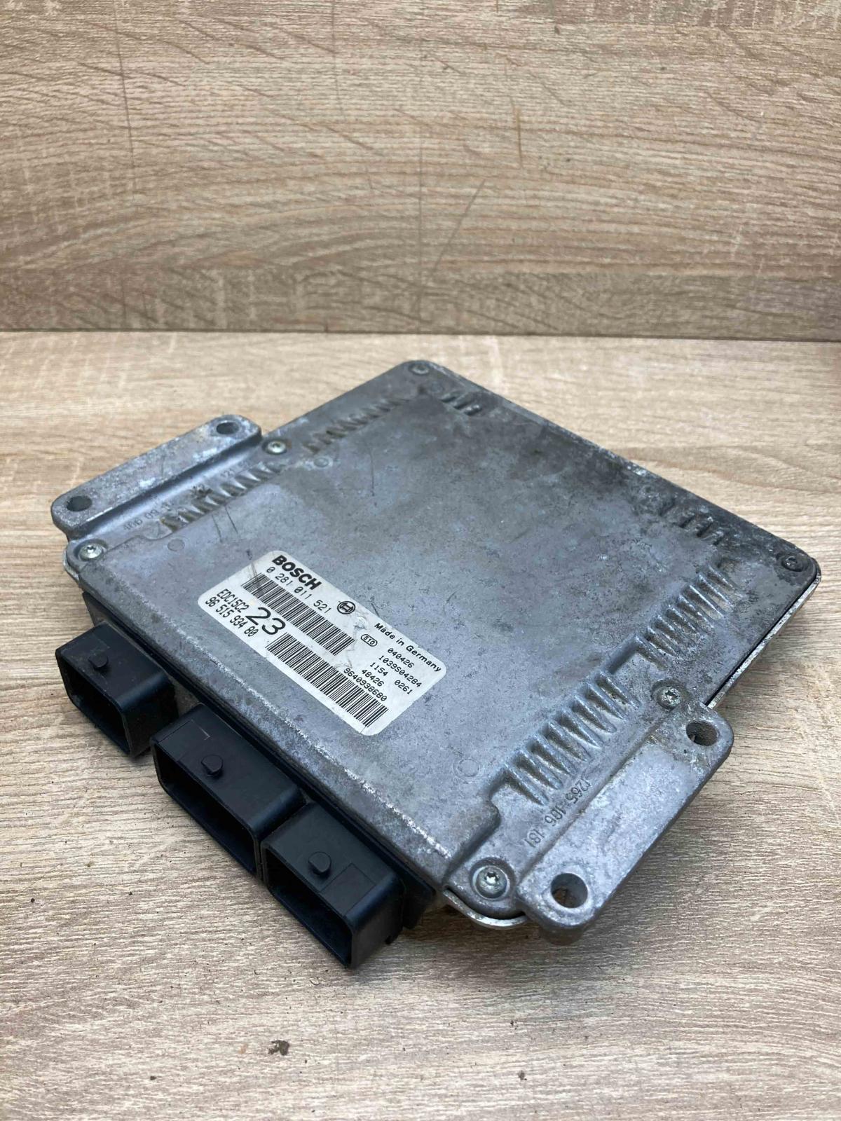 9651593480 0281011521  Engine control unit/module ECU Citroen Xsara Picasso