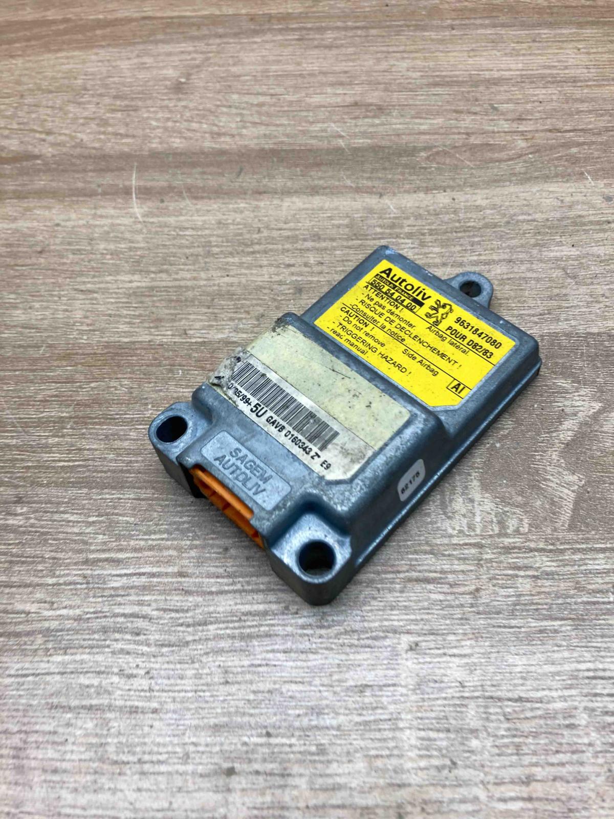 9631847080 550540400 Used Airbag control unit/module Peugeot 406