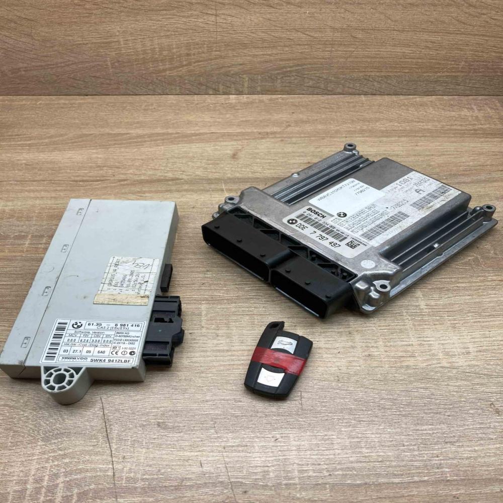 7797497 6981416  Engine ECU kit and lock set BMW 3 E90 E91