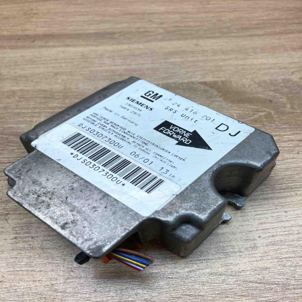 24416701 5WK42975 DJ Main Airbag control unit/module Opel Vectra B