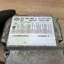 1K0909605S 5WK43411 With Plug Airbag control unit/module Skoda Octavia Mk2 (1Z)