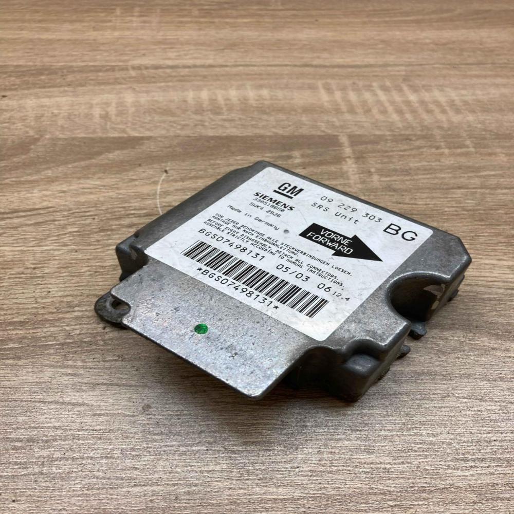 09229303 330518650 BG Airbag control unit/module Opel Zafira A