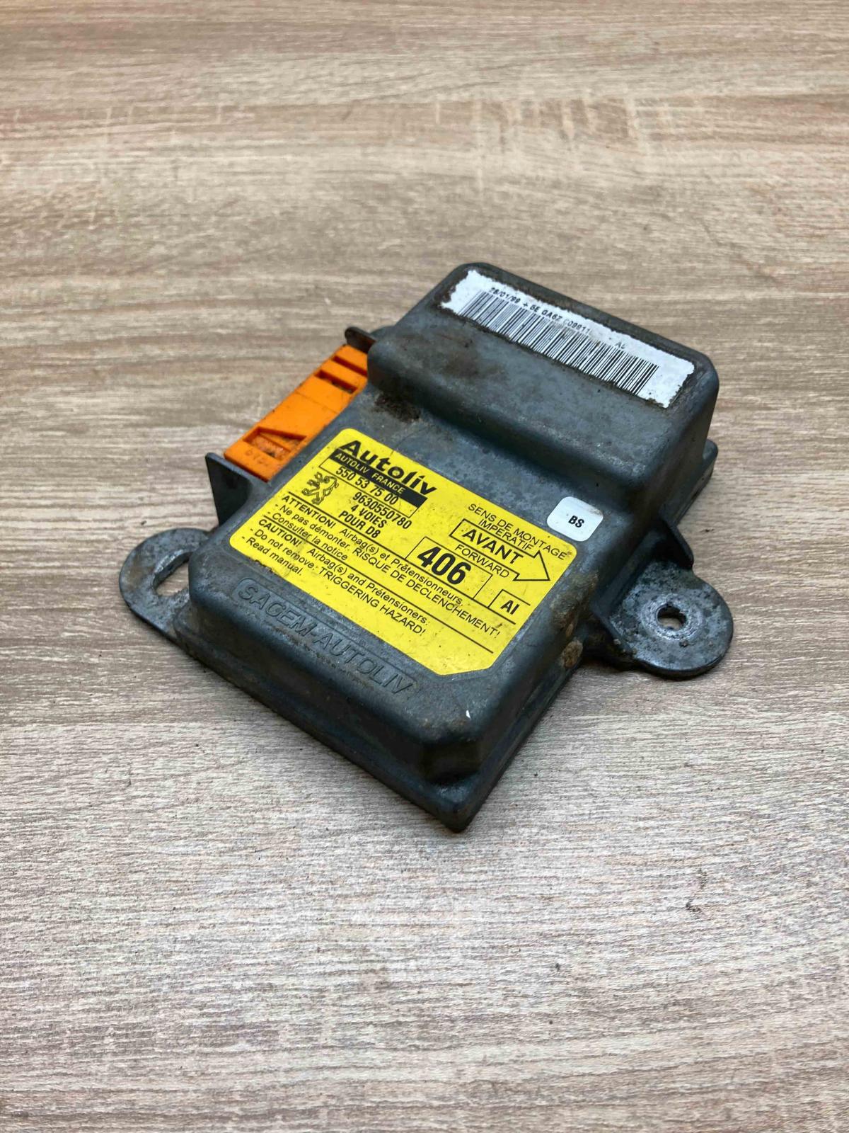 550537500 9630550780 Used Airbag control unit/module Peugeot 406