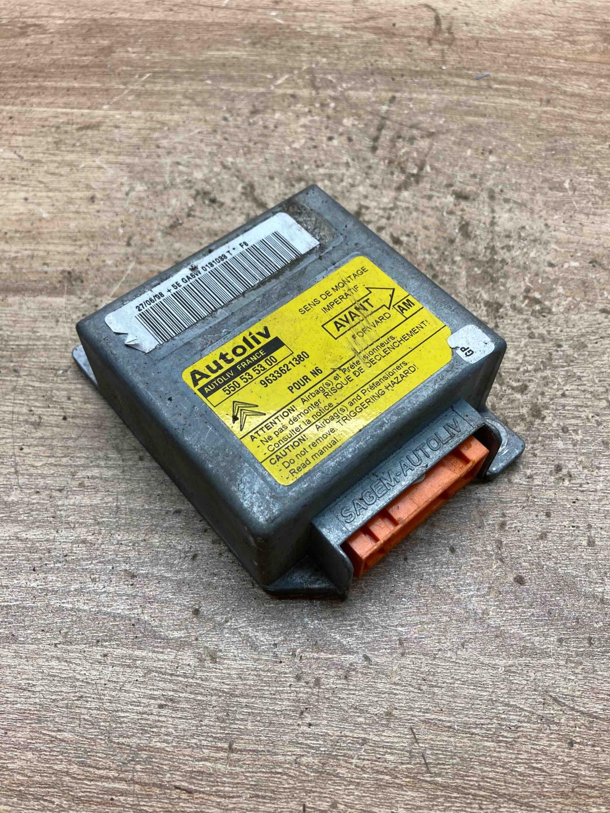550535300 9633621380  Airbag control unit/module Citroen Xsara