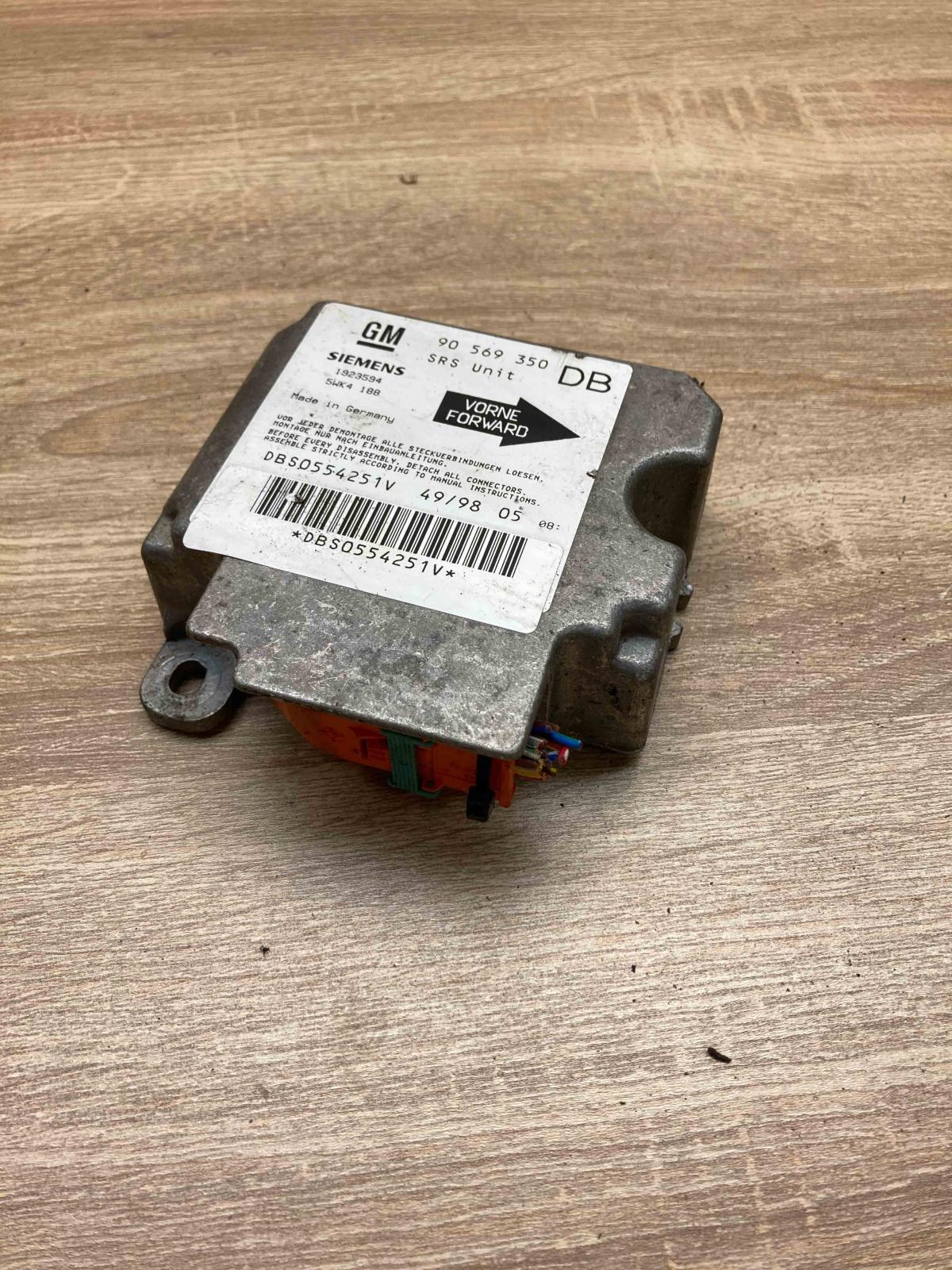 90569350 1923594 DB Airbag control unit/module Opel Vectra B