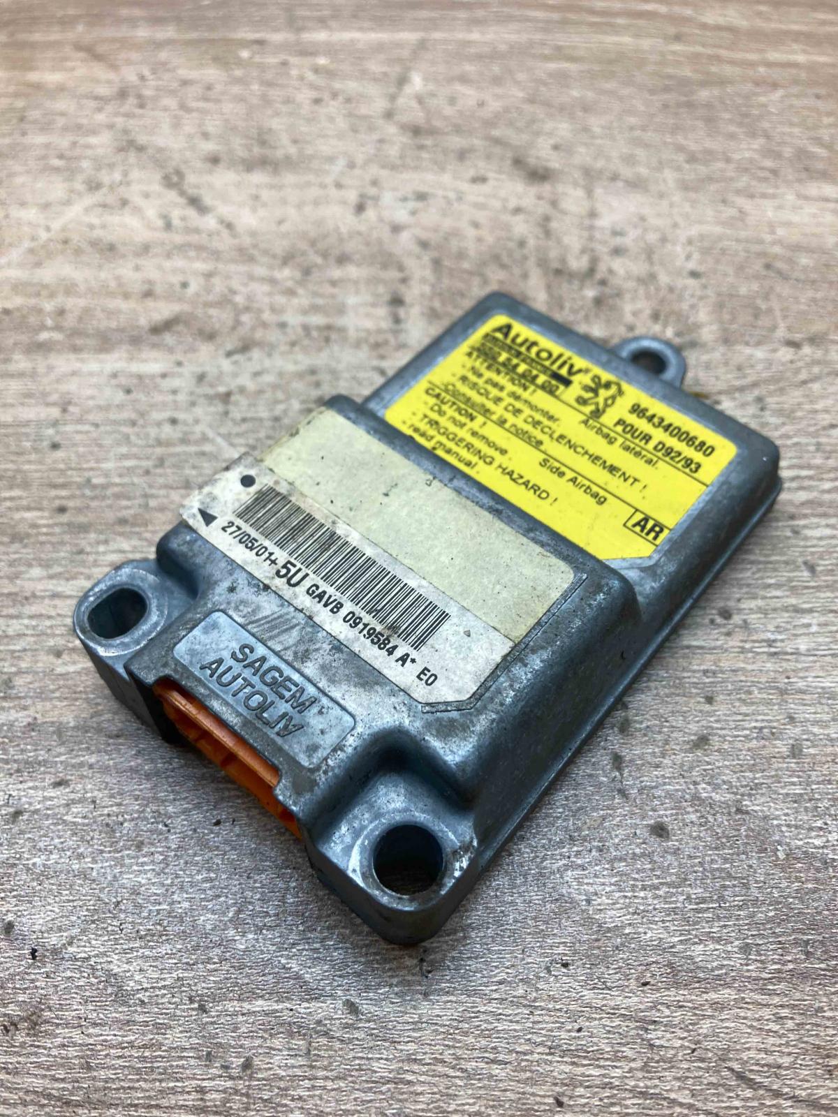 550540400 9643400680  Airbag control unit/module Peugeot 406