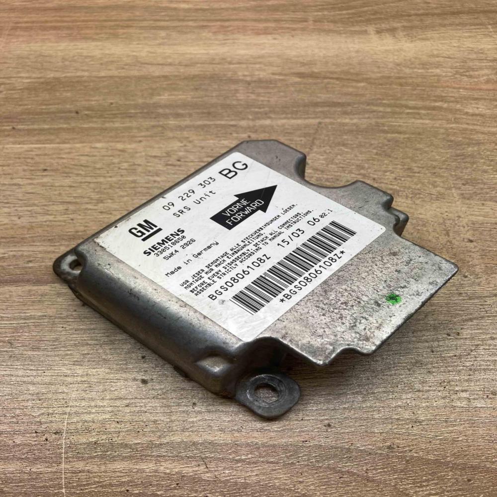 09229303 5WK42926 Used Airbag control unit/module Opel Zafira A