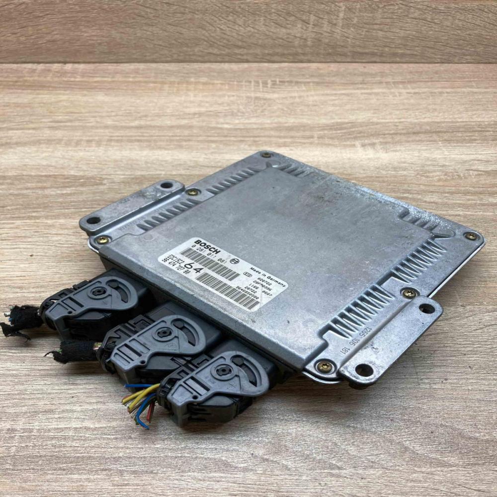 9647472780 0281011081  Engine control unit/module ECU Peugeot 307