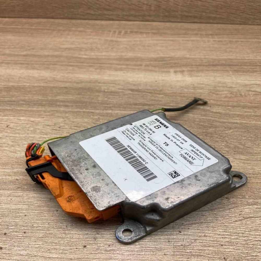 9650109480 5WK42908 Used With Plug Airbag control unit/module Peugeot 307