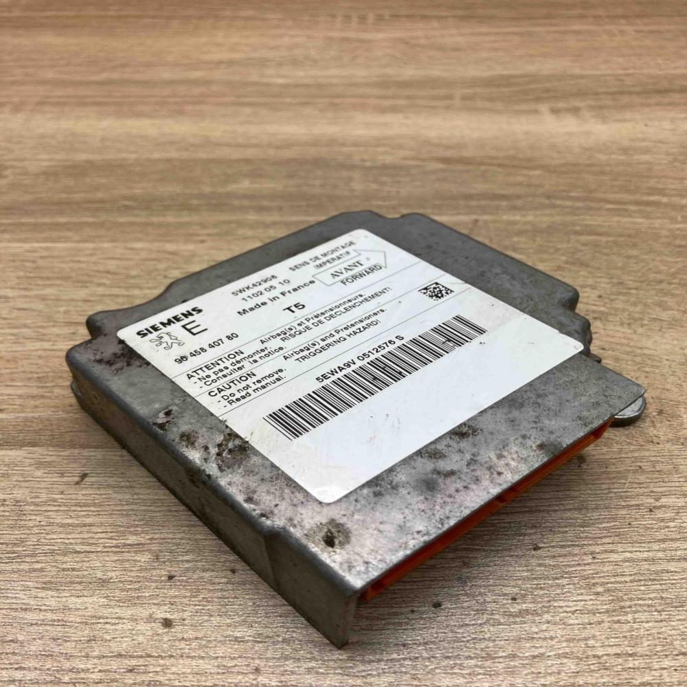 9645840780 5WK42908 Main Airbag control unit/module Peugeot 307