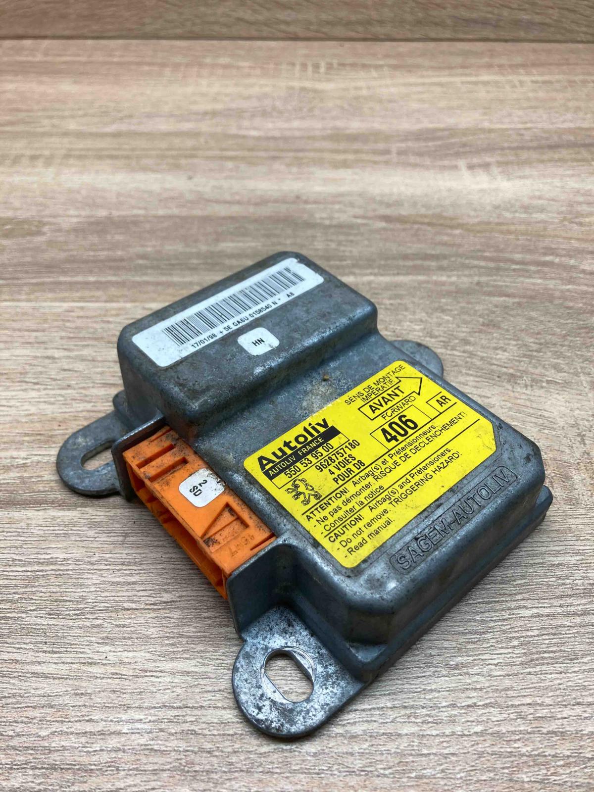 550539500 9628757180  Airbag control unit/module Peugeot 406