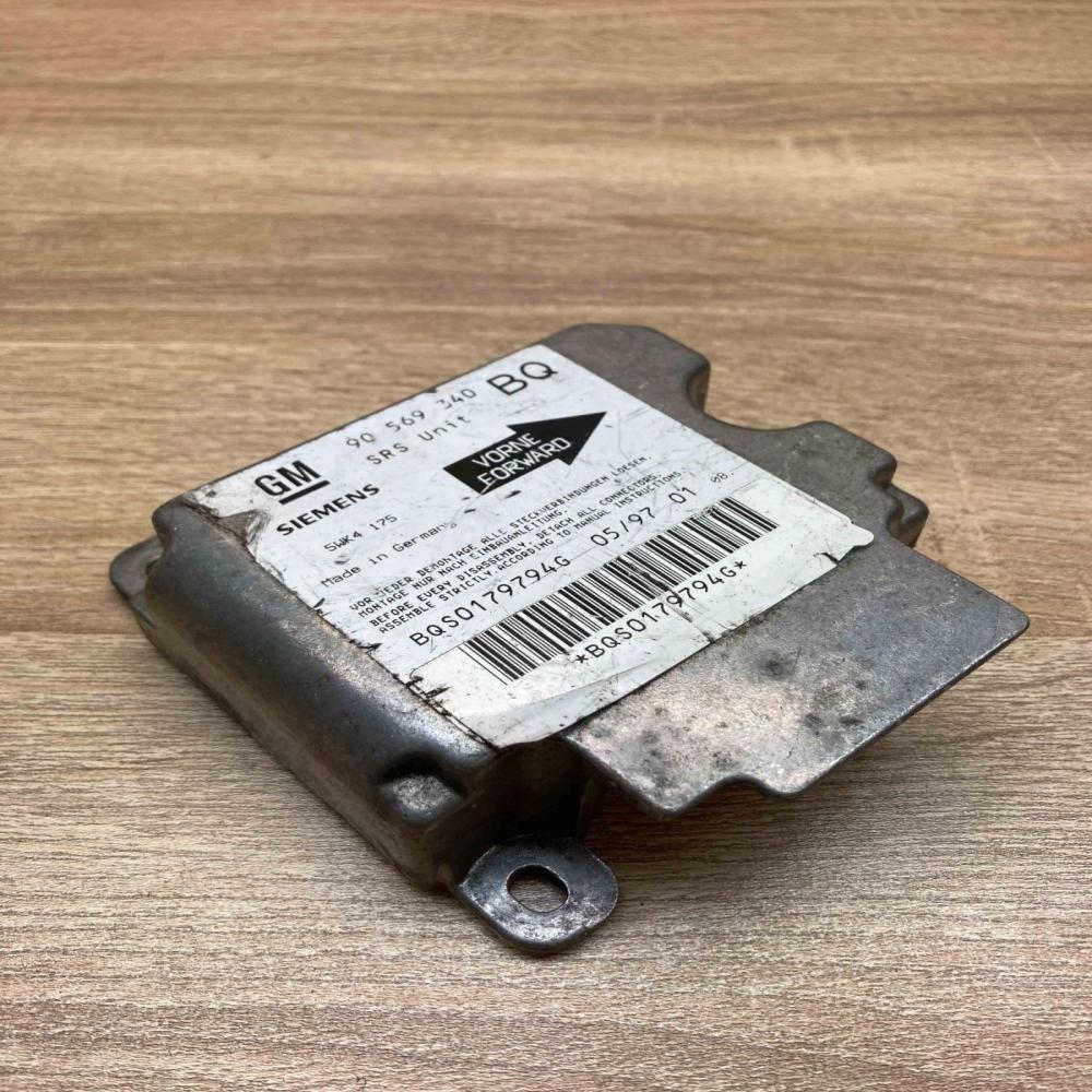 90569340 5WK4175 Used Airbag control unit/module Opel Vectra B