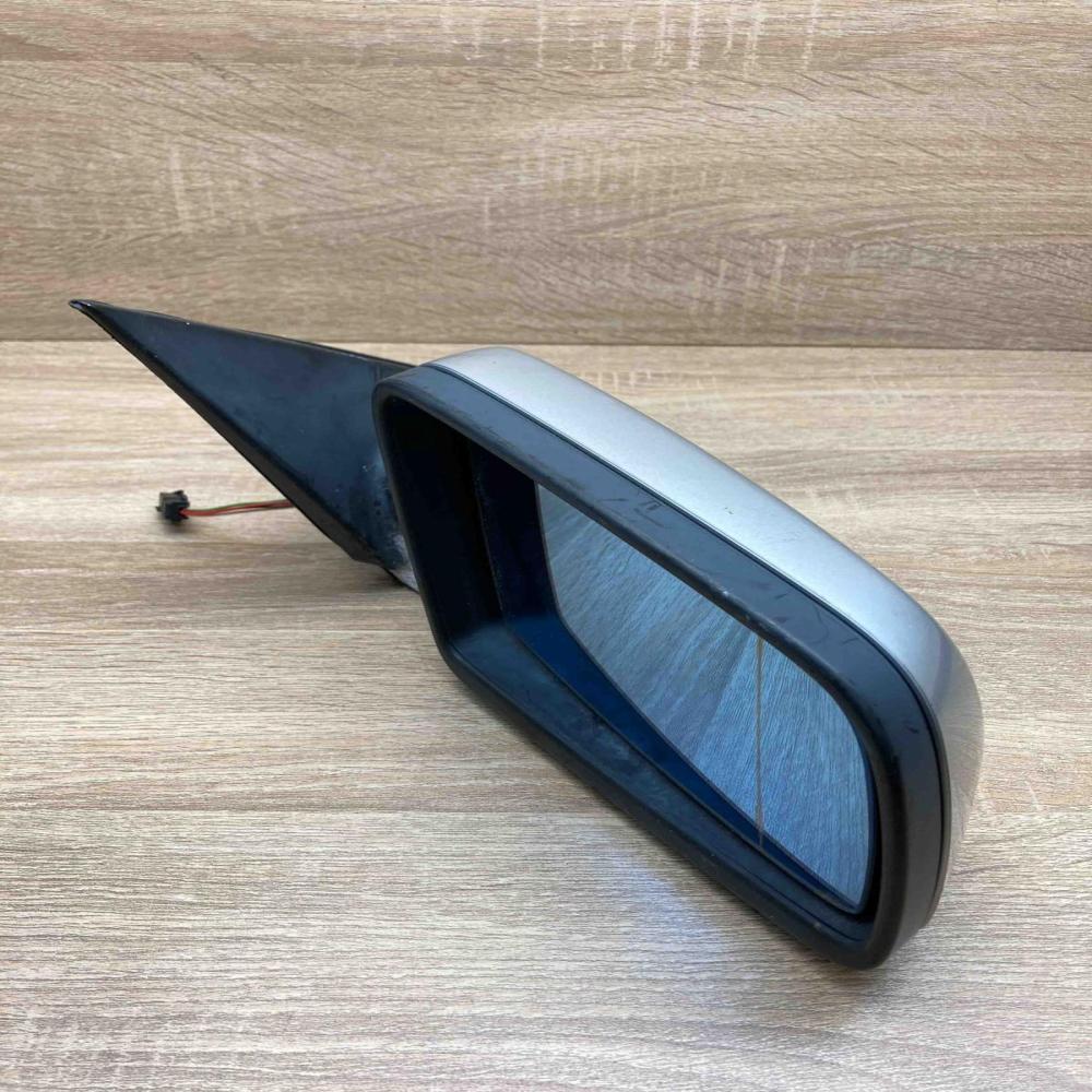 8381239  Silver Cover Front door electric wing mirror BMW 5 E60 E61