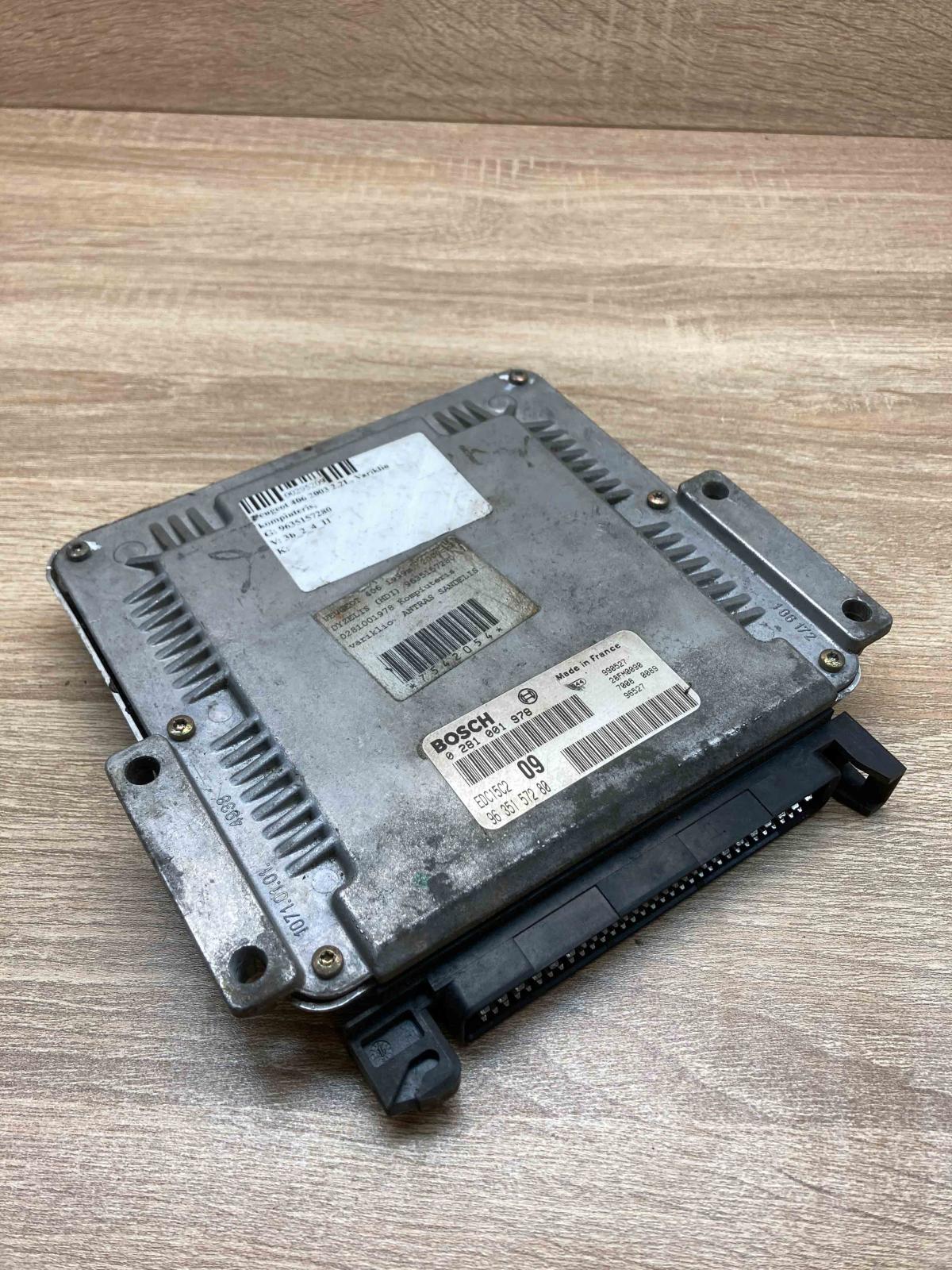 9635157280 0281001978  Engine control unit/module ECU Citroen Xantia
