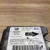 09229037 5WK42923 Used Airbag control unit/module Opel Astra G