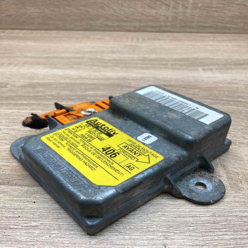 550725200 9637176480 With Plug Airbag control unit/module Peugeot 406