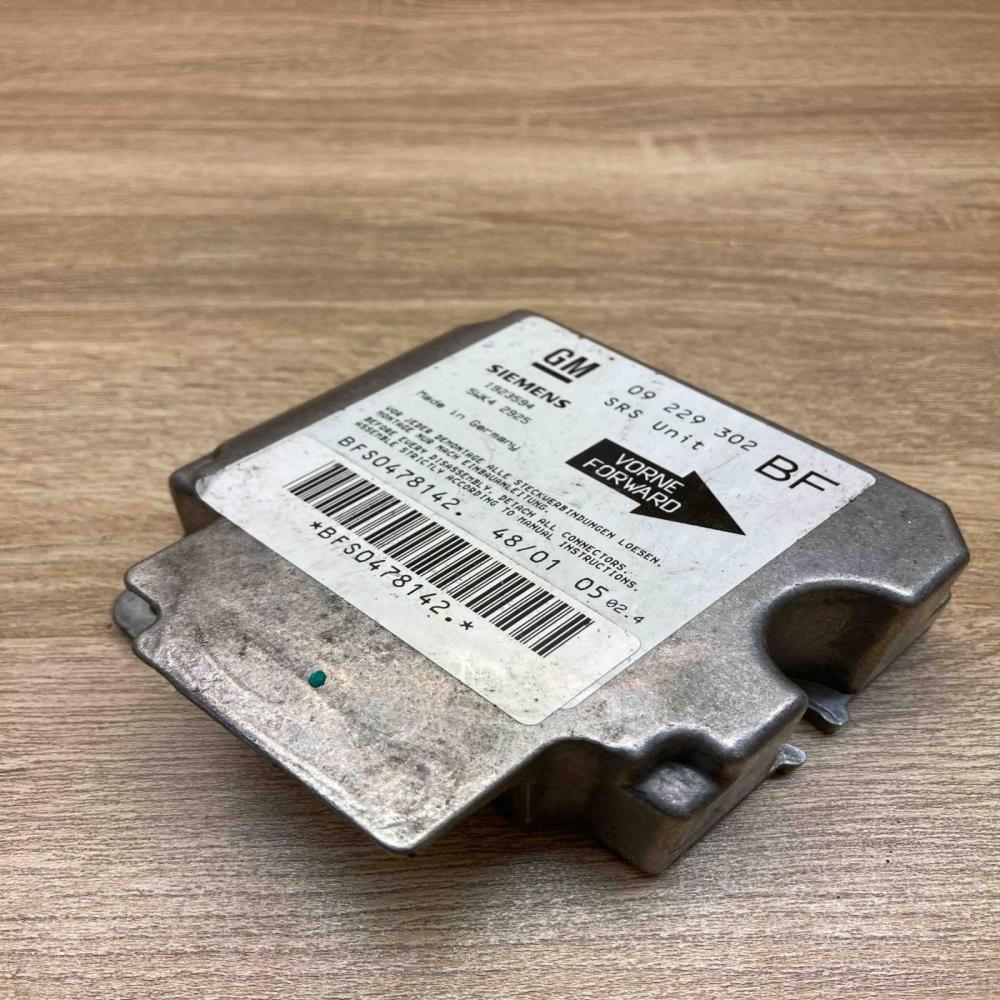 09229302 5WK42925 Main BF Airbag control unit/module Opel Astra G