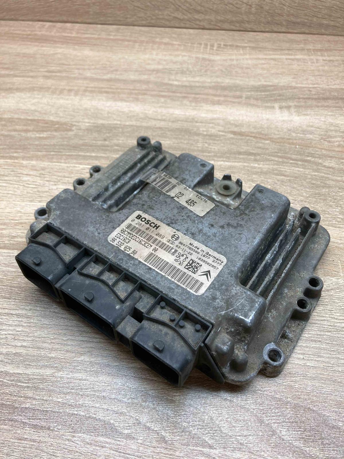 9653202580 0281011089  Engine control unit/module ECU Peugeot 206