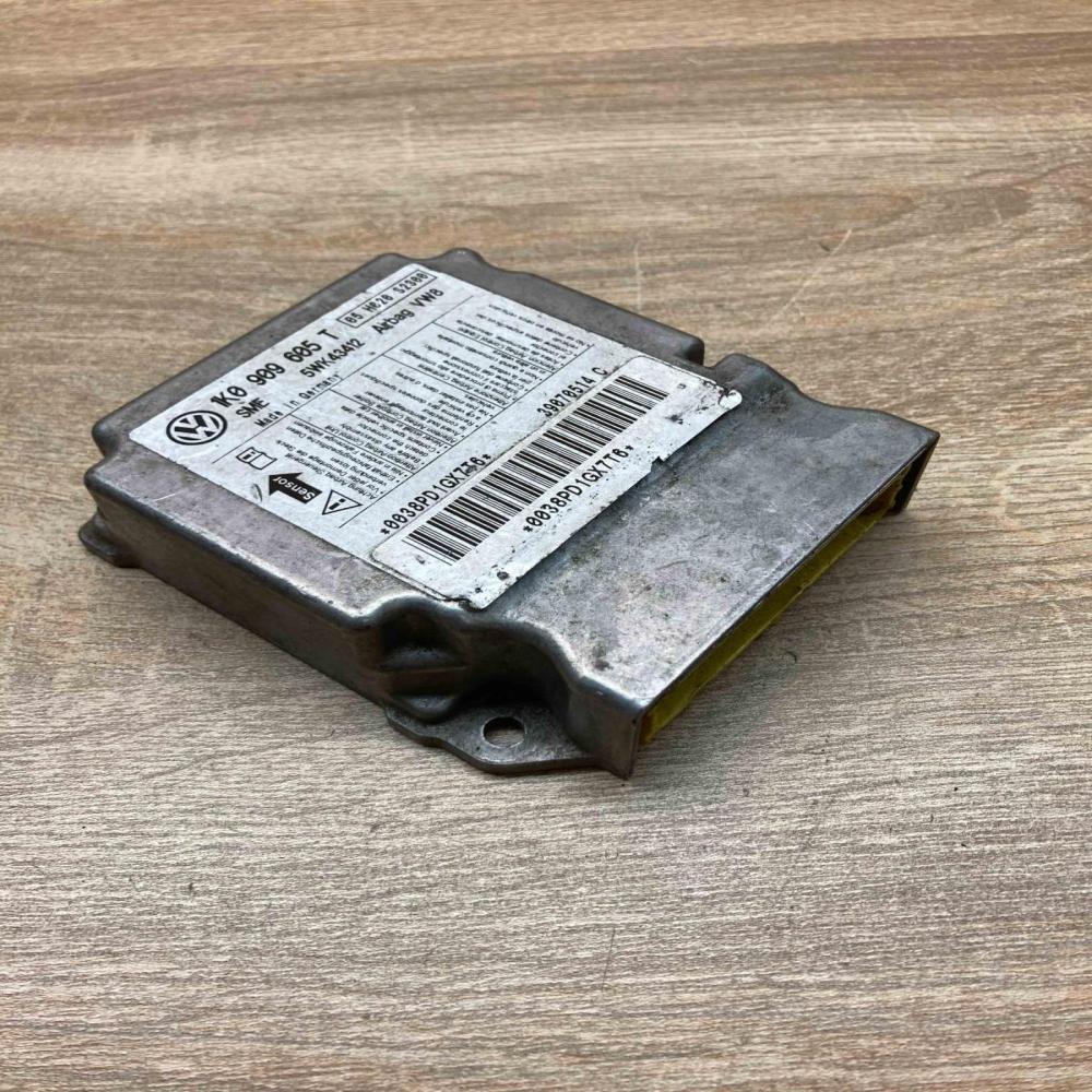 1K0909605T 5WK43412  Airbag control unit/module Skoda Octavia Mk2 (1Z)