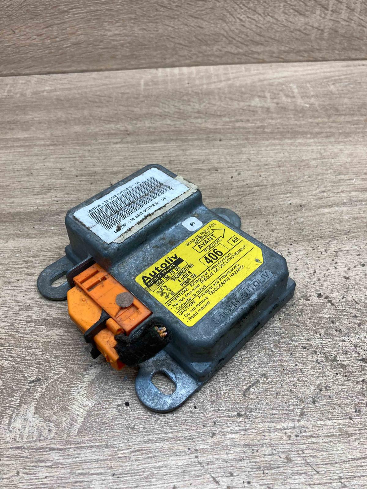 550537500 9630550780  Airbag control unit/module Peugeot 406