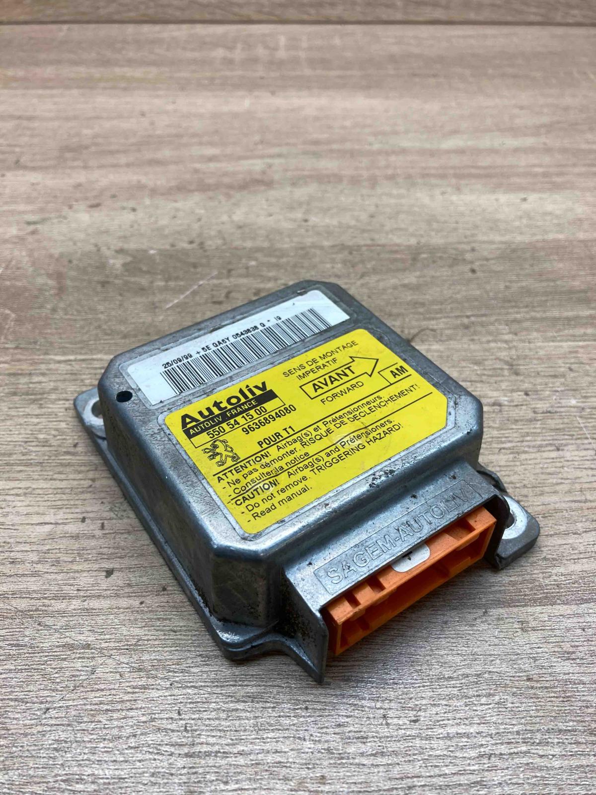 550541500 9636894080 Used Airbag control unit/module Peugeot 206