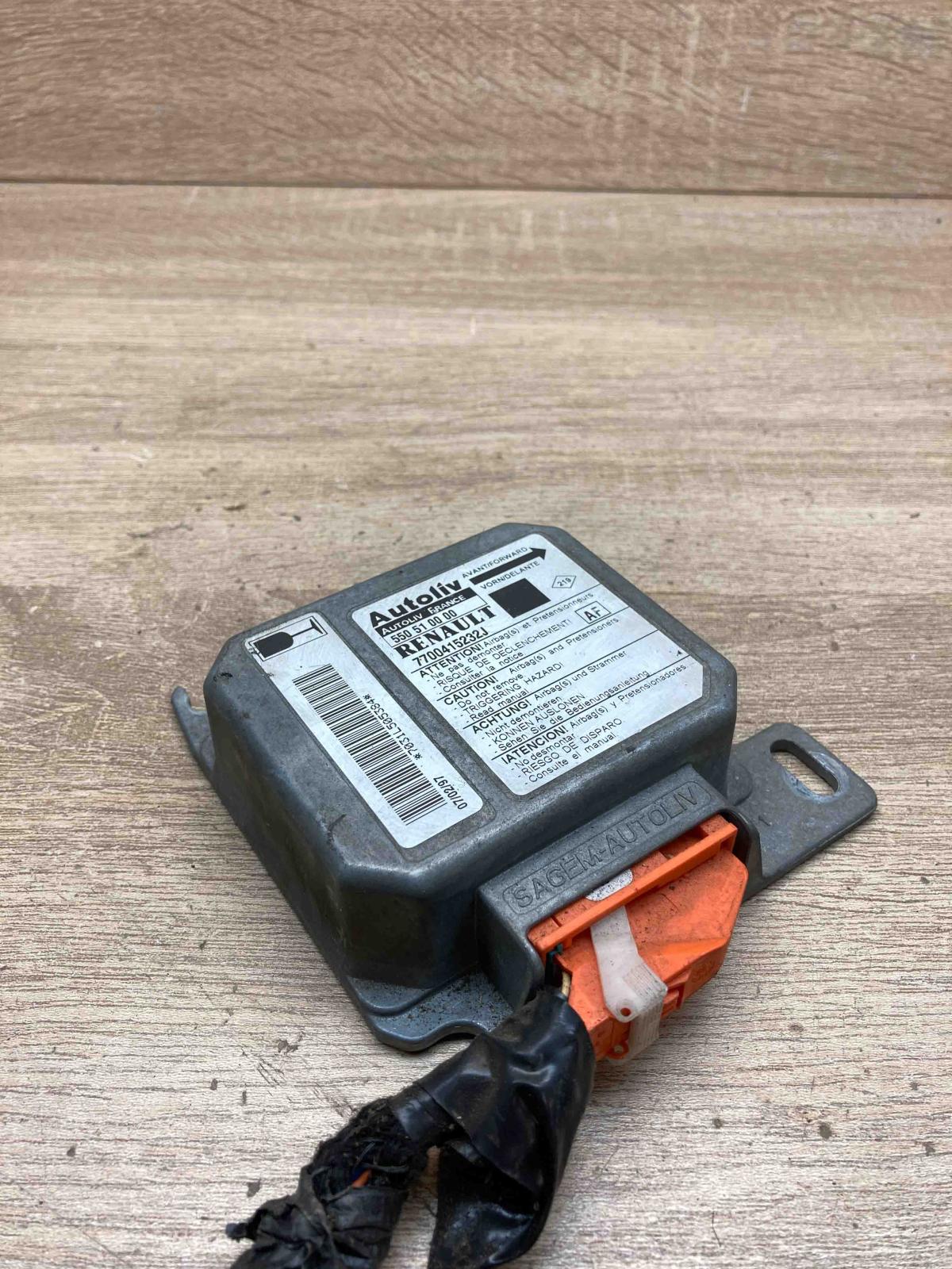 550510000 7700415232J With Plug Airbag control unit/module Renault Scenic I